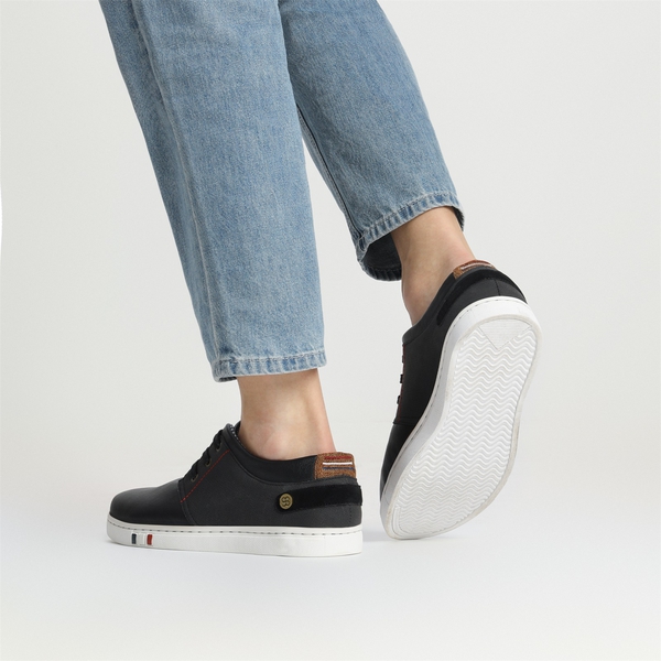 Men's Modern Casual Fashion Sneakers - BLACK - 8